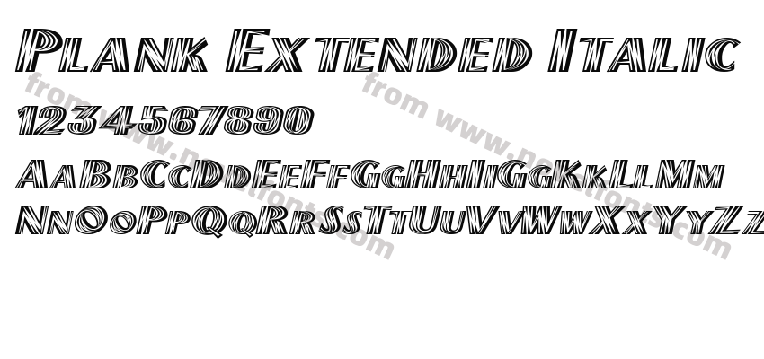 Plank Extended ItalicPreview