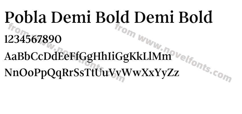 Pobla Demi Bold Demi BoldPreview