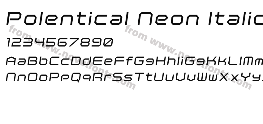 Polentical Neon ItalicPreview