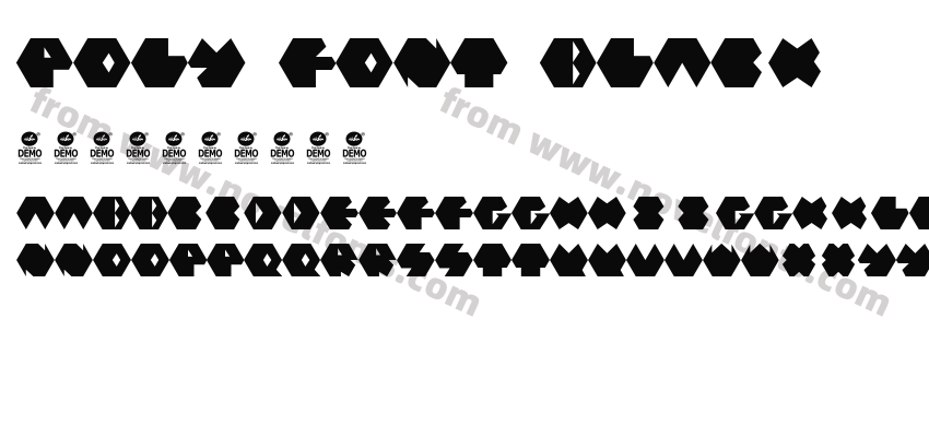 Poly Font BlackPreview