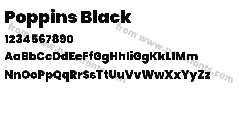 Poppins BlackPreview