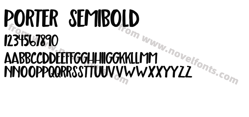 Porter SemiboldPreview