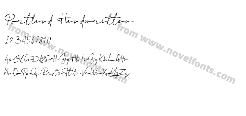 Portland HandwrittenPreview