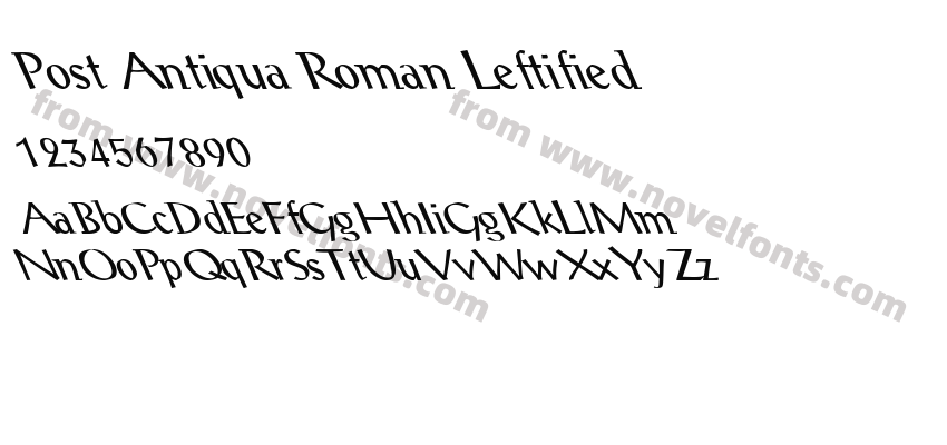 Post Antiqua Roman LeftifiedPreview