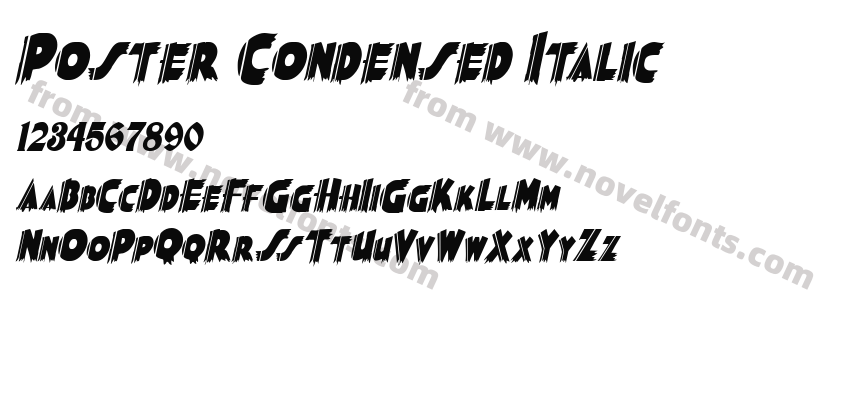 Poster Condensed ItalicPreview