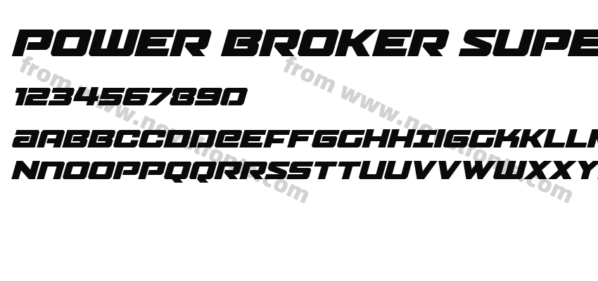 Power Broker Super ItalicPreview