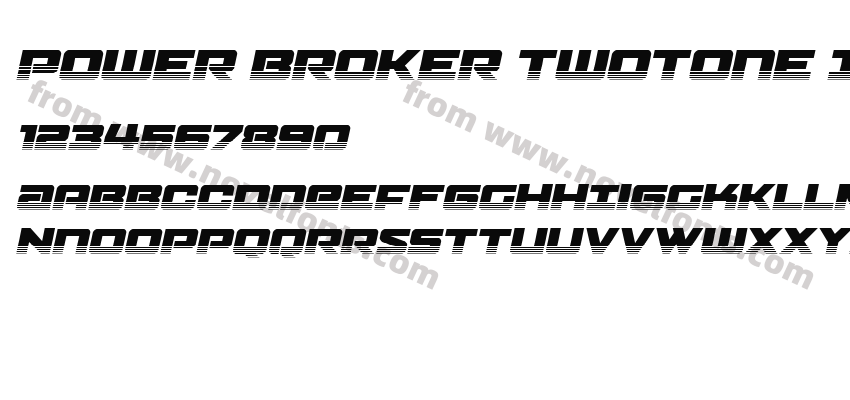 Power Broker Twotone ItalicPreview