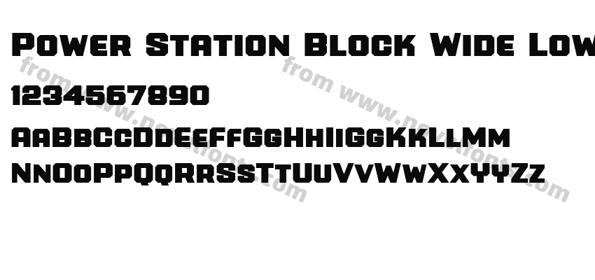 Power Station Block Wide LowPreview