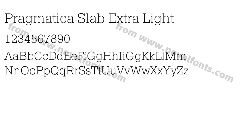 Pragmatica Slab Extra LightPreview