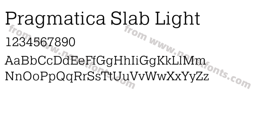 Pragmatica Slab LightPreview