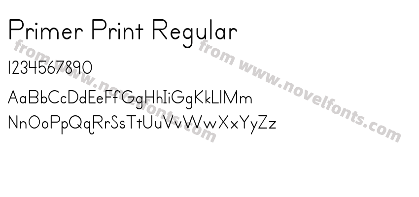 Primer Print RegularPreview