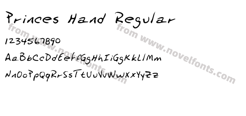 Princes Hand RegularPreview