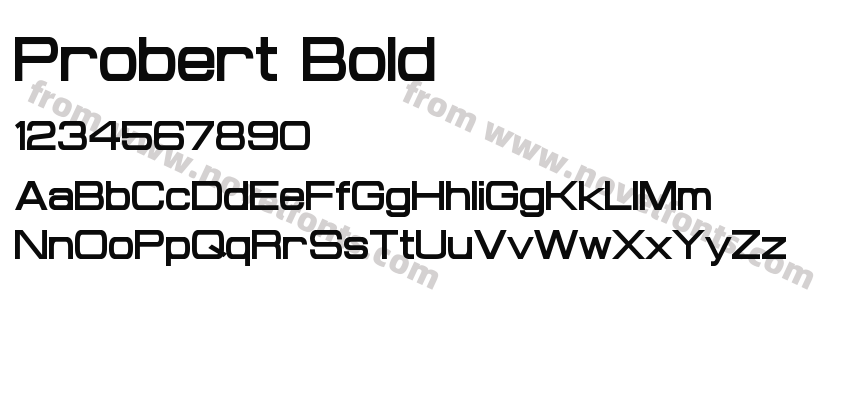 Probert BoldPreview