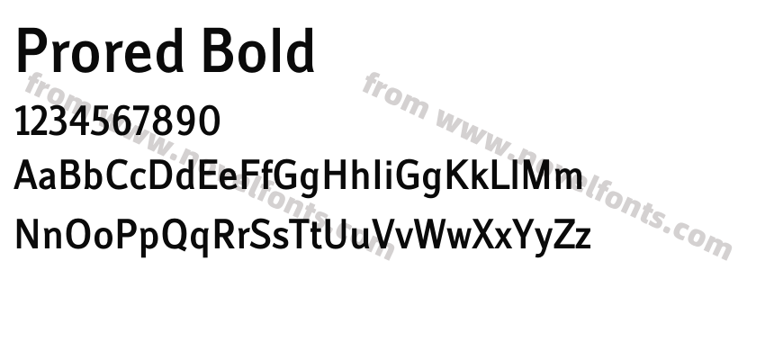 Prored BoldPreview