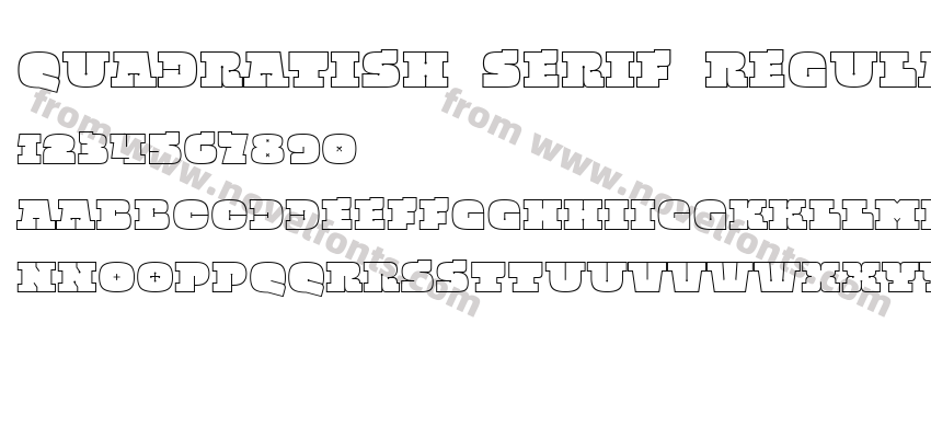 Quadratish Serif Regular 2Preview