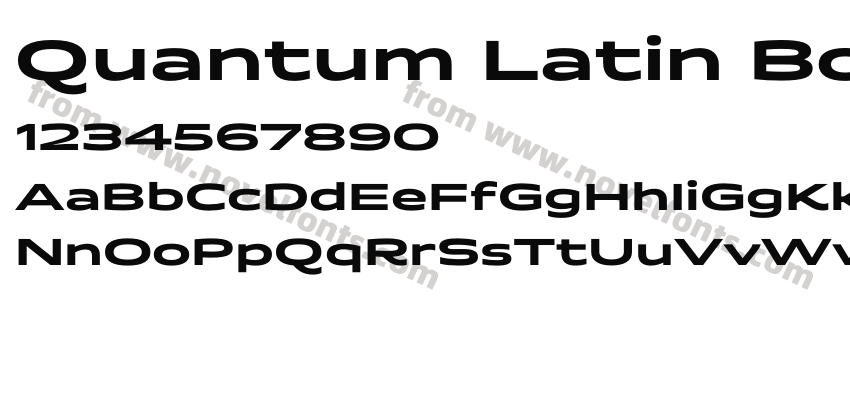 Quantum Latin BoldPreview