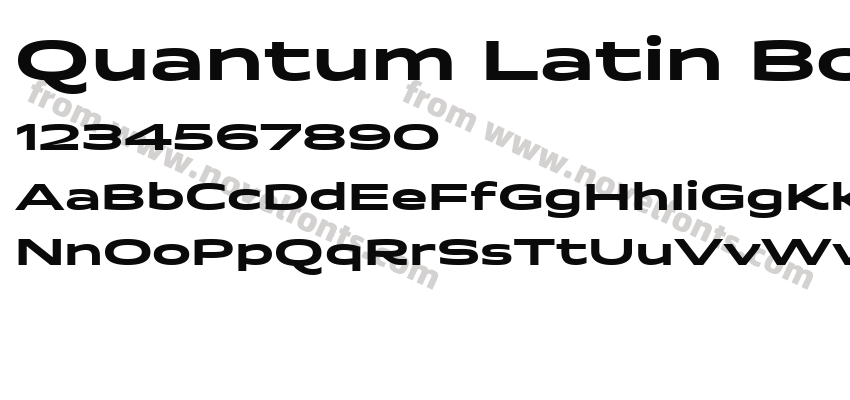 Quantum Latin BoldPreview