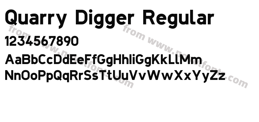 Quarry Digger RegularPreview