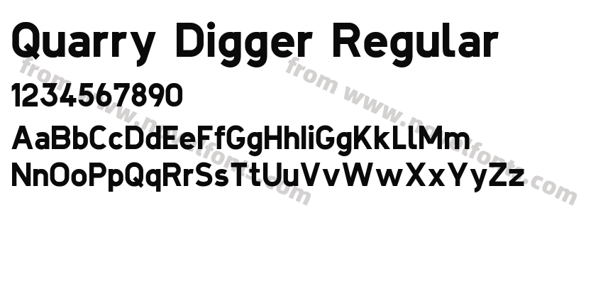 Quarry Digger RegularPreview