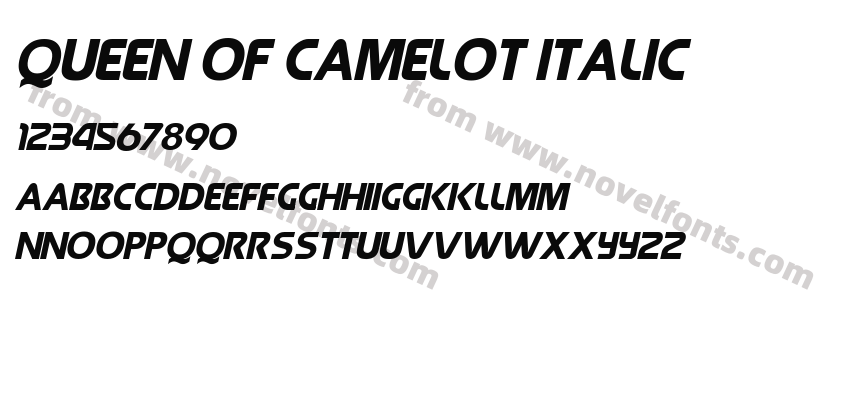 Queen of Camelot ItalicPreview