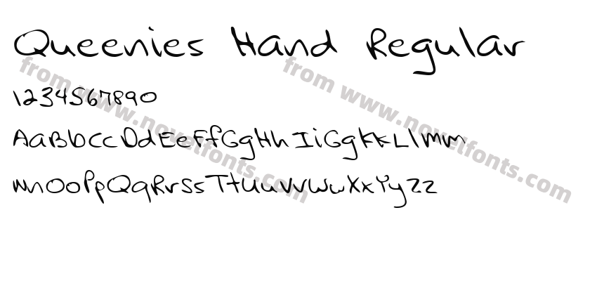 Queenies Hand RegularPreview