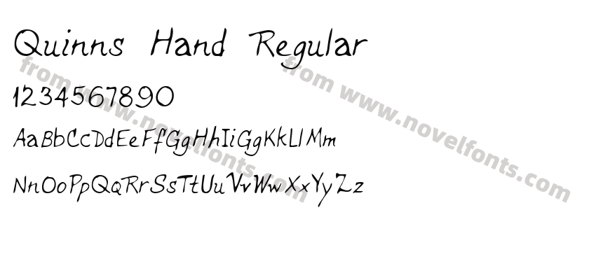 Quinns Hand RegularPreview
