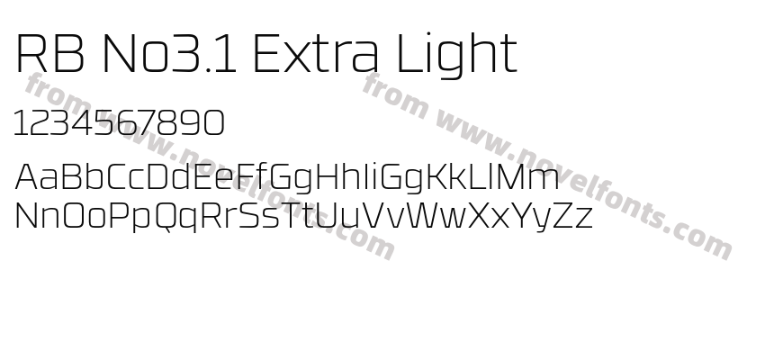 RB No3.1 Extra LightPreview