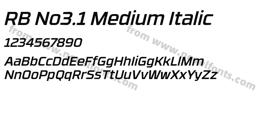 RB No3.1 Medium ItalicPreview