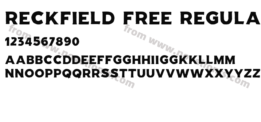 RECKFIELD Free RegularPreview