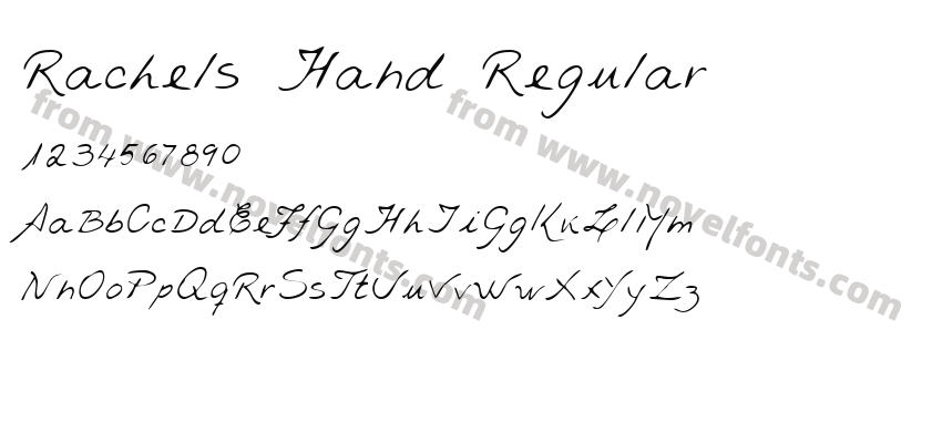 Rachels Hand RegularPreview