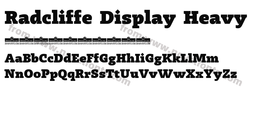 Radcliffe Display HeavyPreview