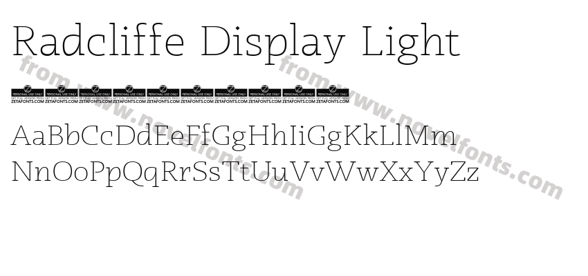 Radcliffe Display LightPreview