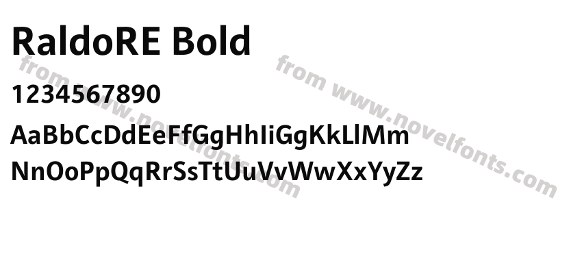RaldoRE BoldPreview