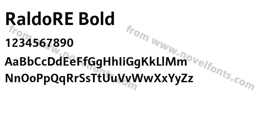 RaldoRE BoldPreview