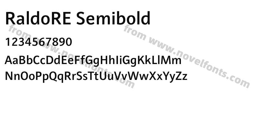 RaldoRE SemiboldPreview