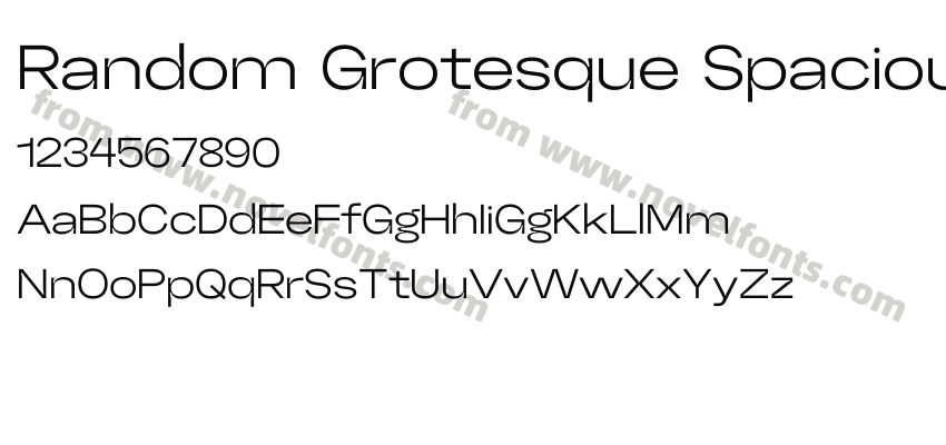 Random Grotesque SpaciousPreview