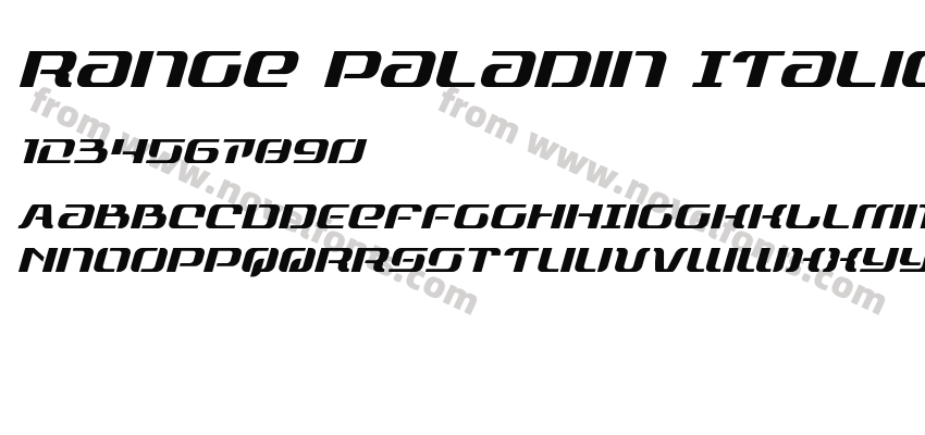 Range Paladin ItalicPreview