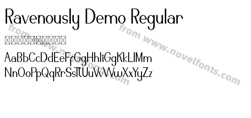 Ravenously Demo RegularPreview