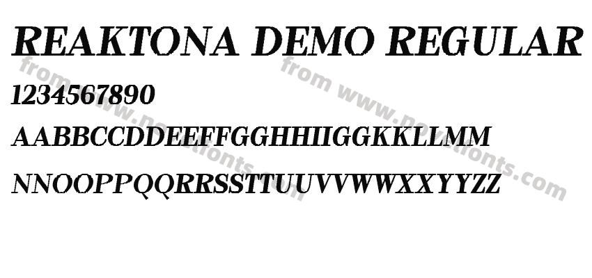 Reaktona Demo RegularPreview