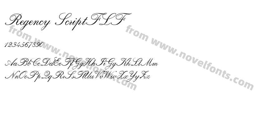 Regency ScriptFLFPreview