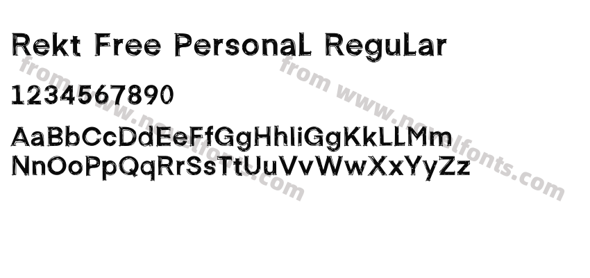 Rekt Free Personal RegularPreview