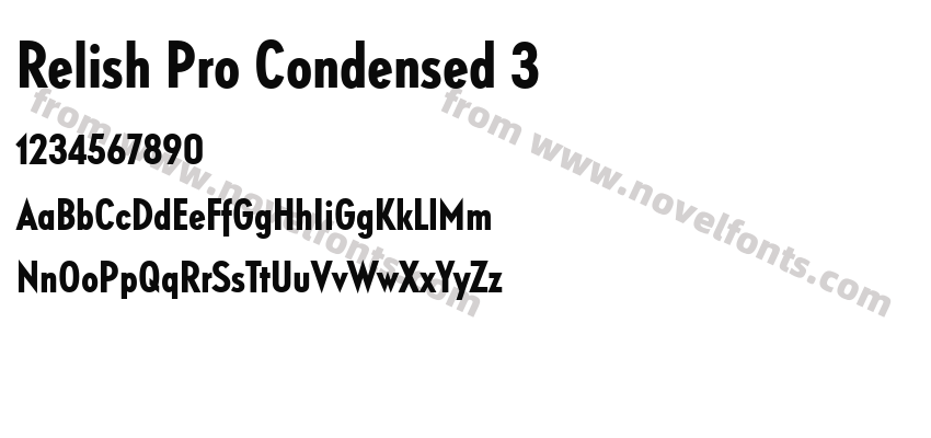 Relish Pro Condensed 3Preview
