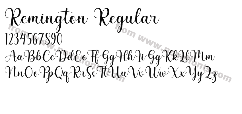 Remington RegularPreview