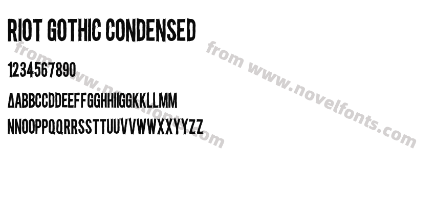 Riot Gothic CondensedPreview