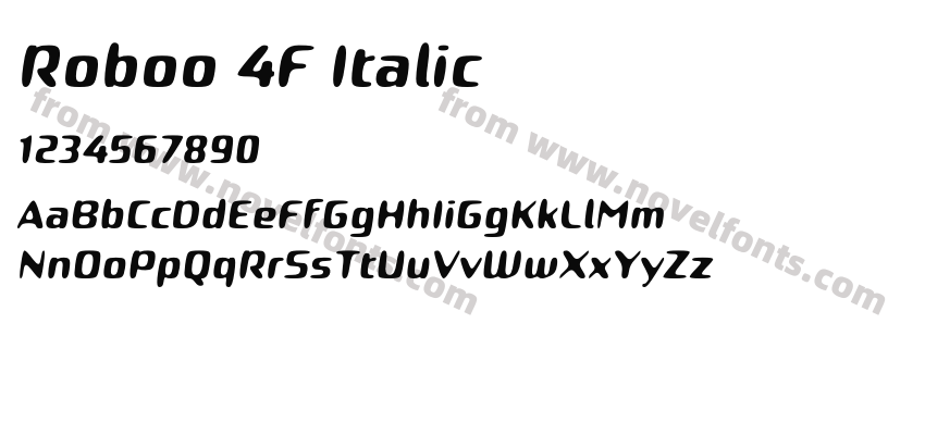 Roboo 4F ItalicPreview