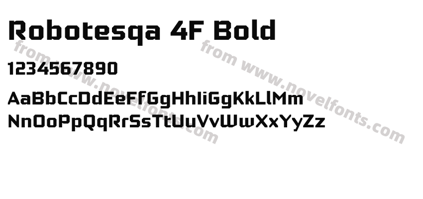Robotesqa 4F BoldPreview