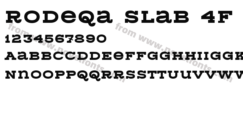 Rodeqa Slab 4F BoldPreview