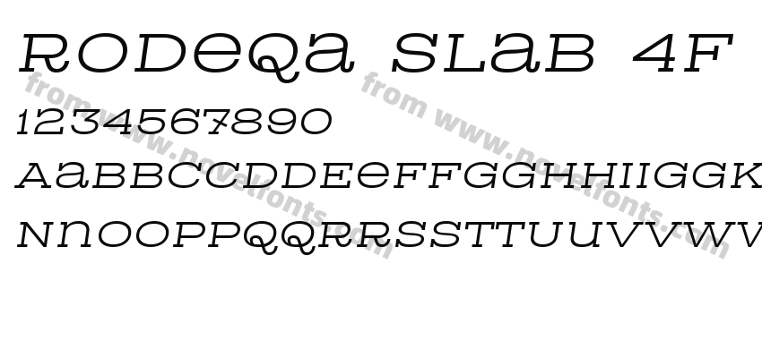 Rodeqa Slab 4F ItalicPreview