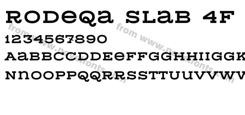 Rodeqa Slab 4F SemiboldPreview
