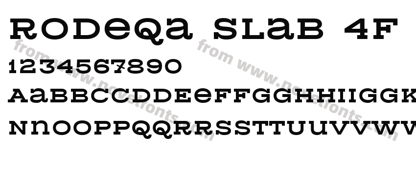 Rodeqa Slab 4F SemiboldPreview
